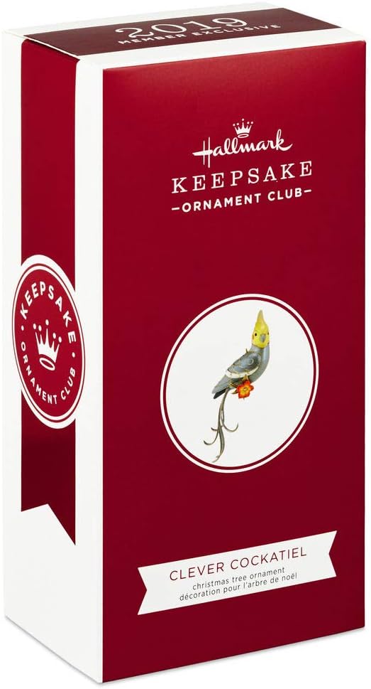 Clever Cockatiel, Beauty of Birds, 2019 Keepsake Club Ornament