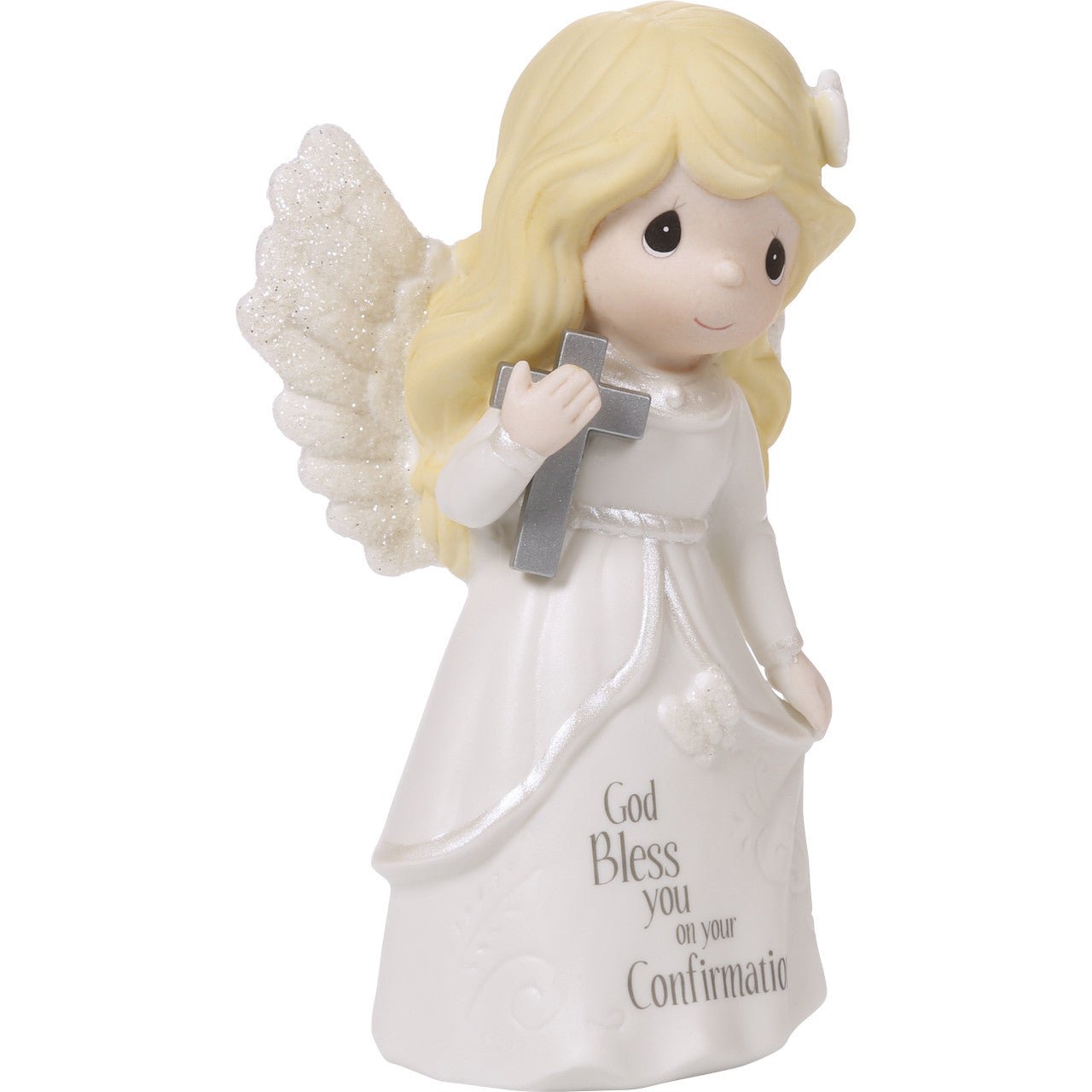 Confirmation Angel, Bisque Porcelain Figurine
