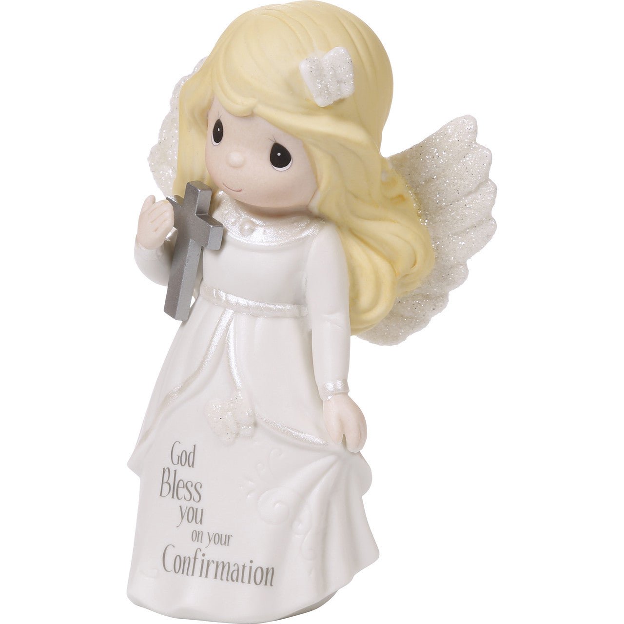 Confirmation Angel, Bisque Porcelain Figurine
