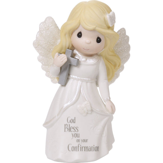 Confirmation Angel, Bisque Porcelain Figurine