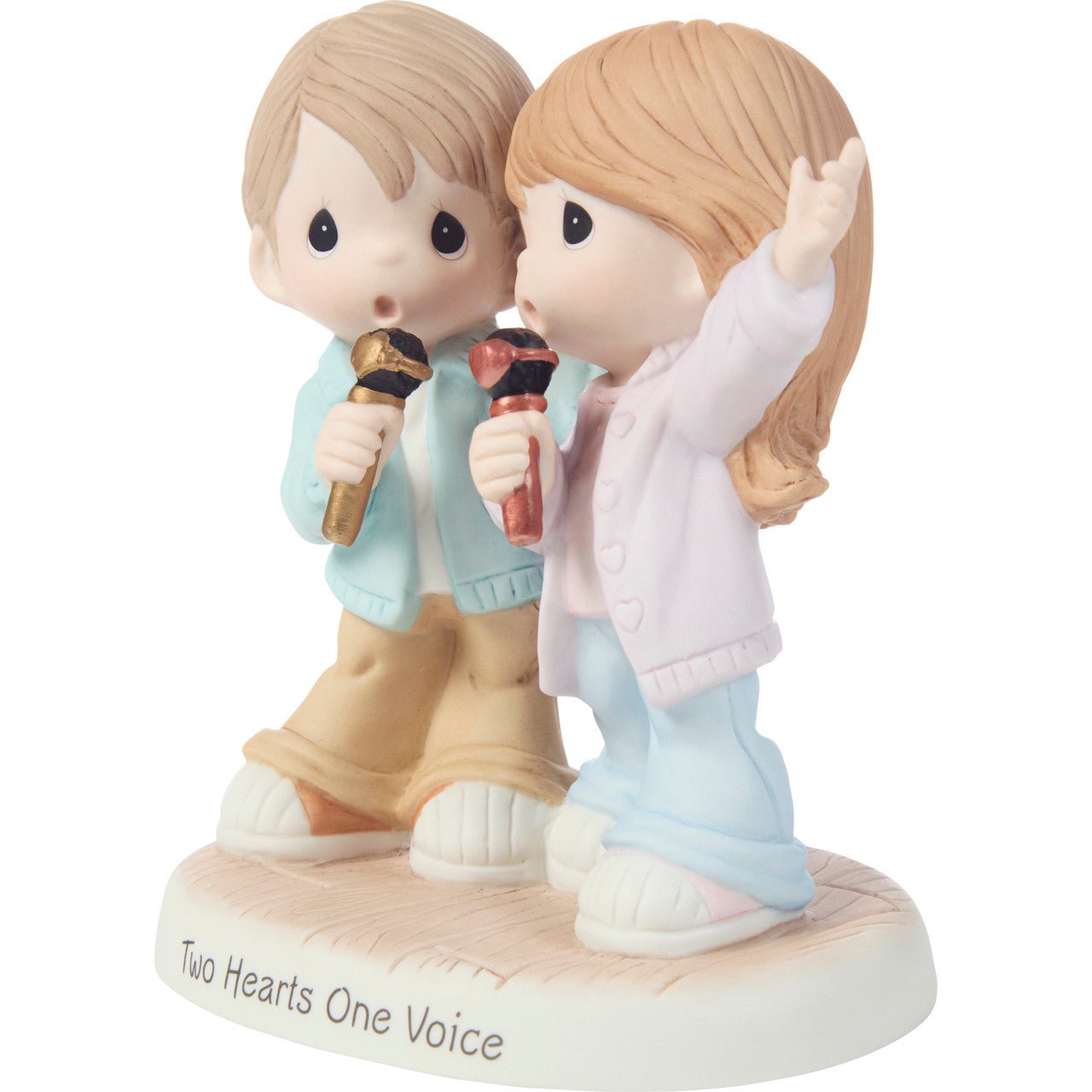 Couple Singing Karaoke Figurine