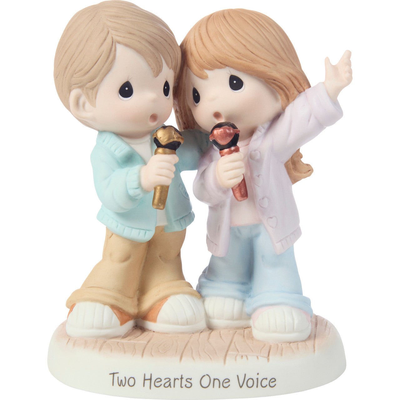 Couple Singing Karaoke Figurine