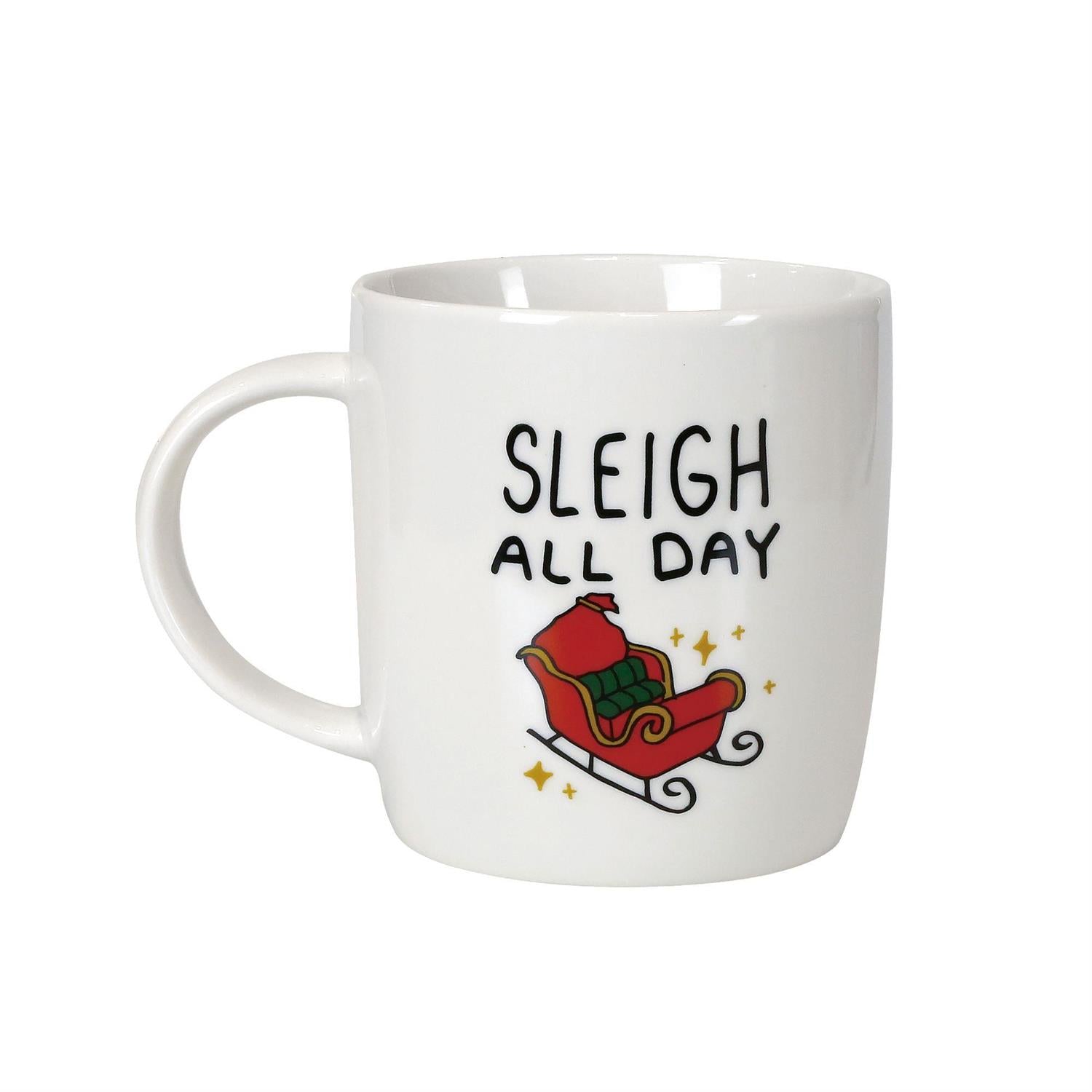 Crazy Christmas Mug and Glasses Set, 12oz