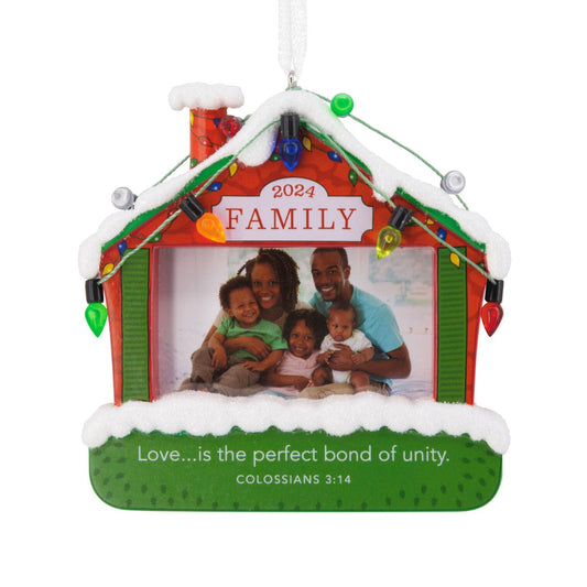 DaySpring Family Religious 2024 Photo Frame Hallmark Ornament