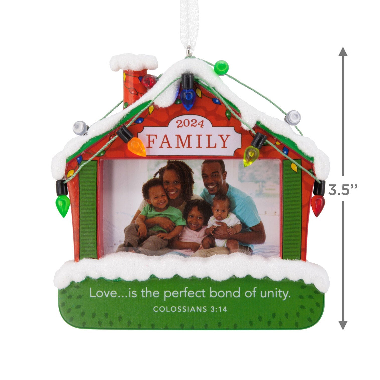 DaySpring Family Religious 2024 Photo Frame Hallmark Ornament