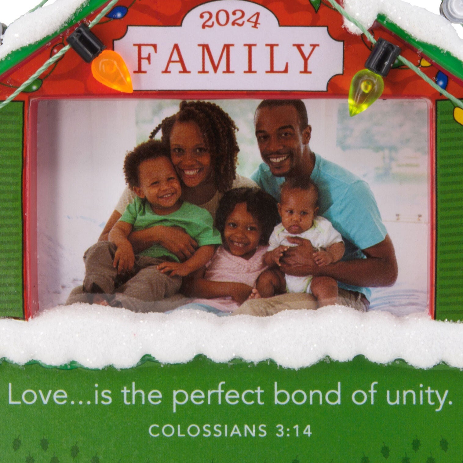 DaySpring Family Religious 2024 Photo Frame Hallmark Ornament