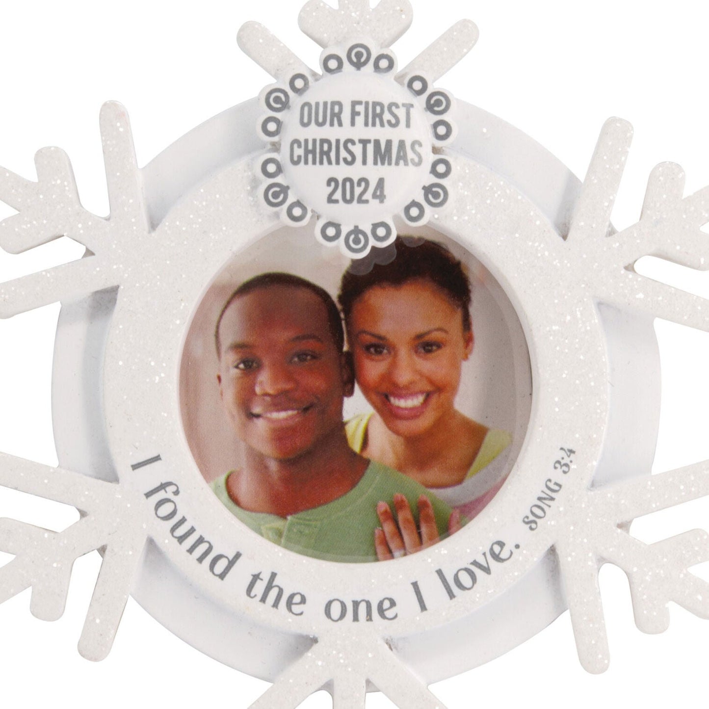 DaySpring Our First Christmas Religious 2024 Photo Frame Hallmark Ornament