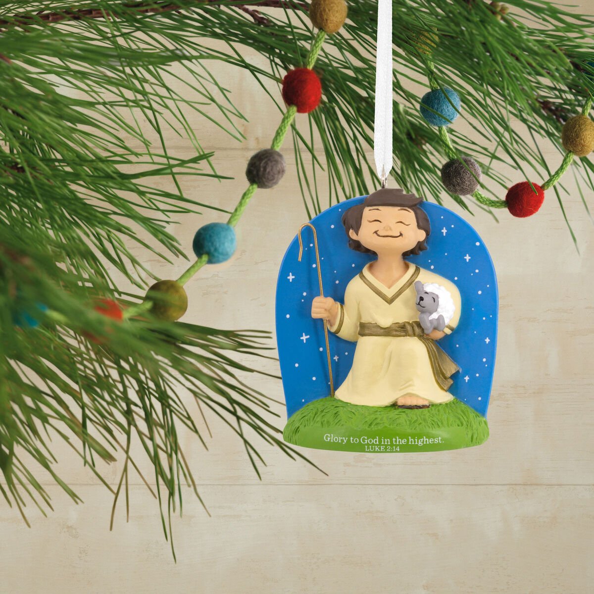 DaySpring Shepherd Boy Tree Trimmer Ornament