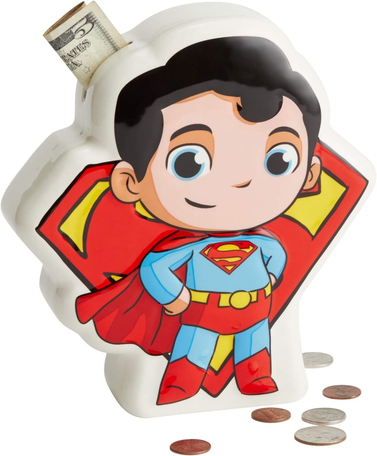 DC Comics Superfriends Superman Coin Bank, 7.48"