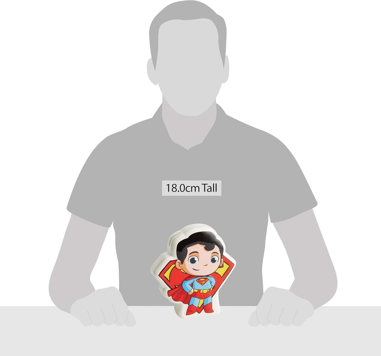 DC Comics Superfriends Superman Coin Bank, 7.48"