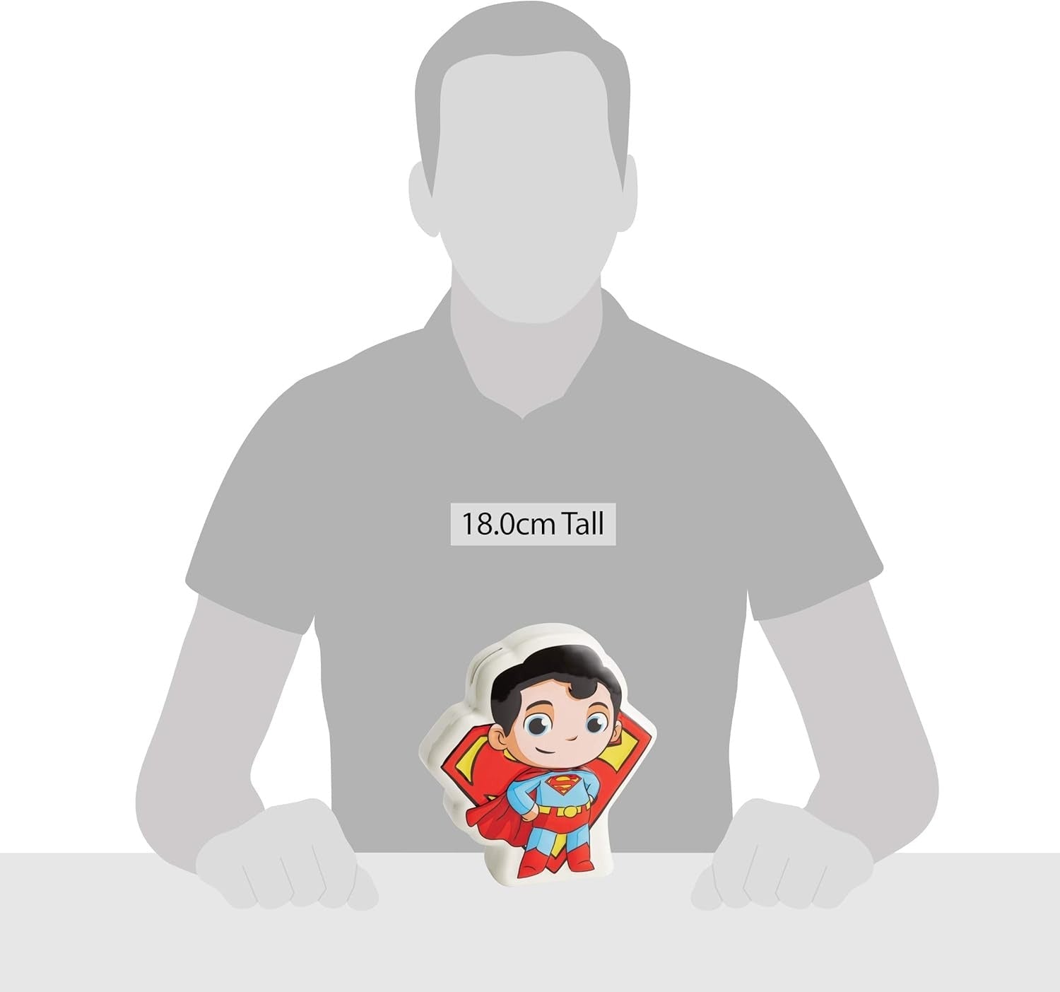 DC Comics Superfriends Superman Coin Bank, 7.48"