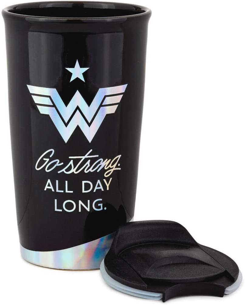 DC Comics Wonder Woman 1984 All Day Long Travel Mug, 10 oz.