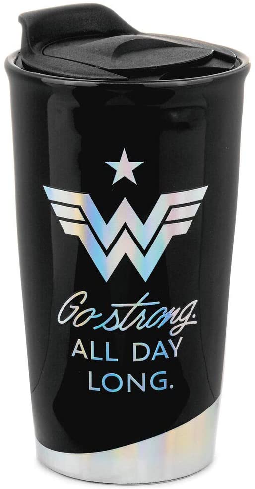 DC Comics Wonder Woman 1984 All Day Long Travel Mug, 10 oz.