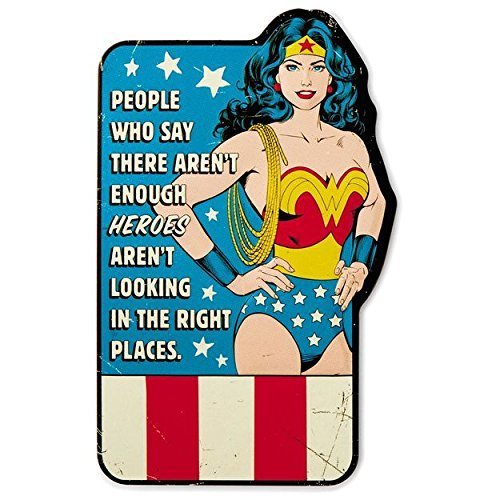 DC Comics Wonder Woman Embossed Metal Sign