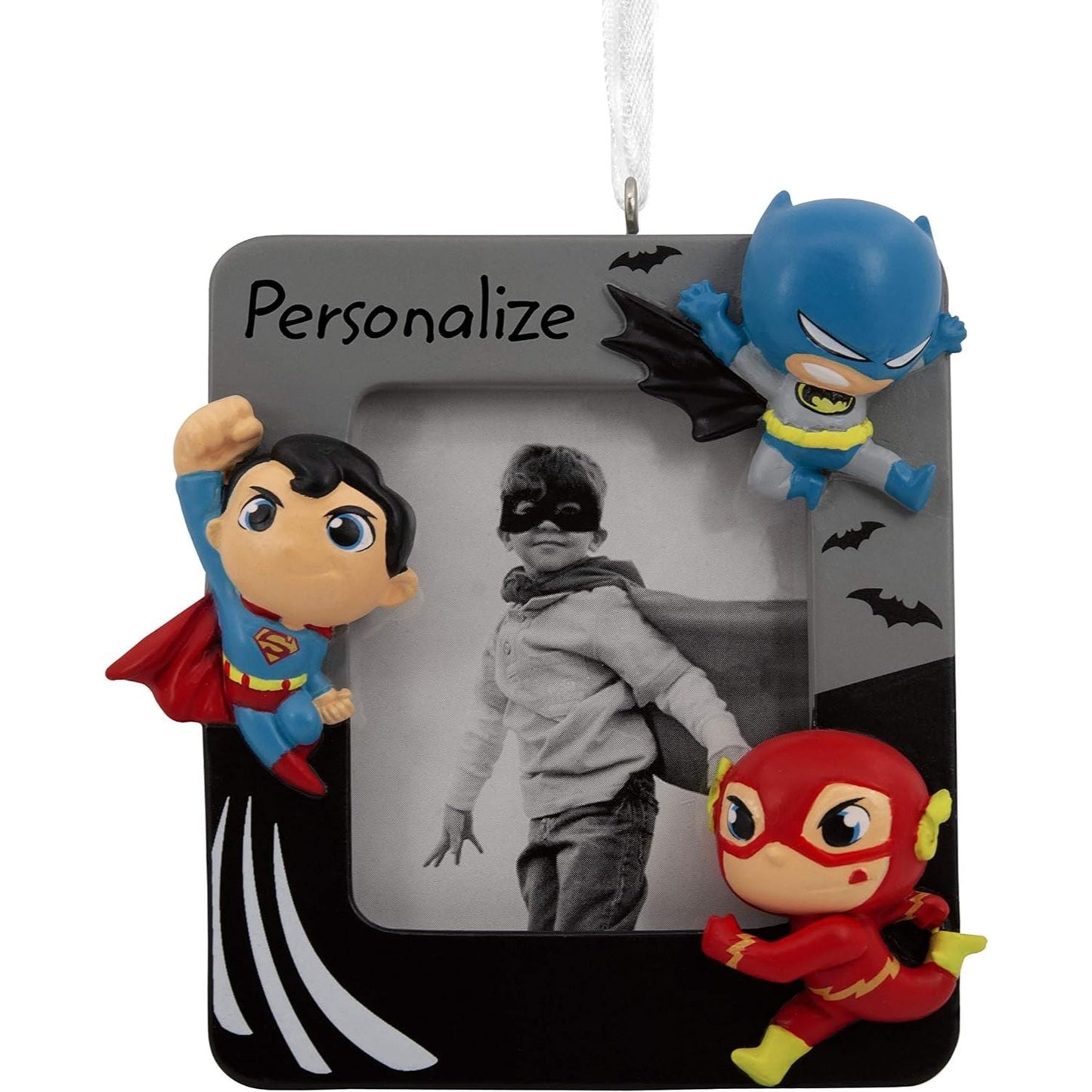 DC Super Friends Heroes Picture Frame Personalized Hallmark Ornament