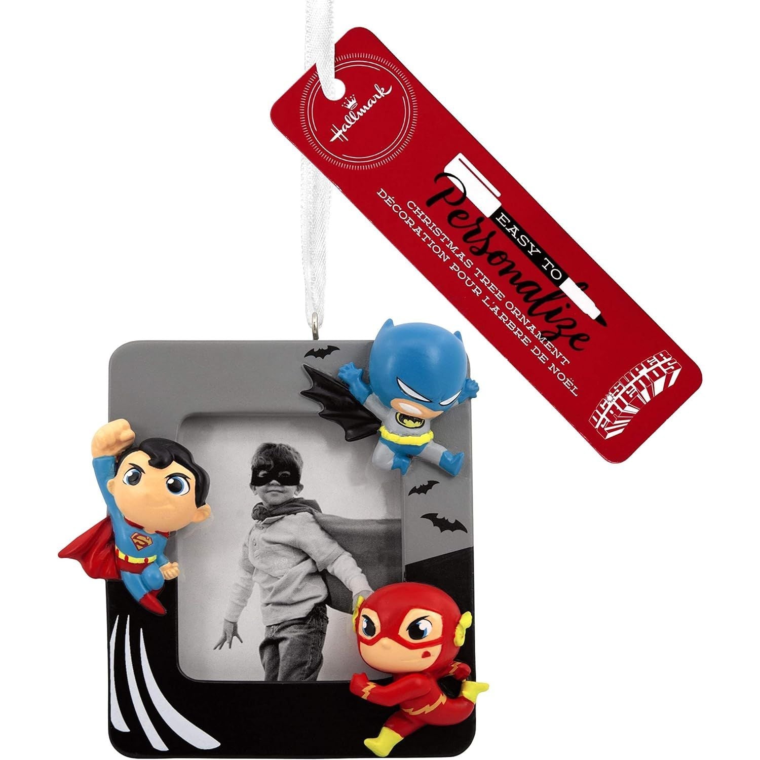 DC Super Friends Heroes Picture Frame Personalized Hallmark Ornament