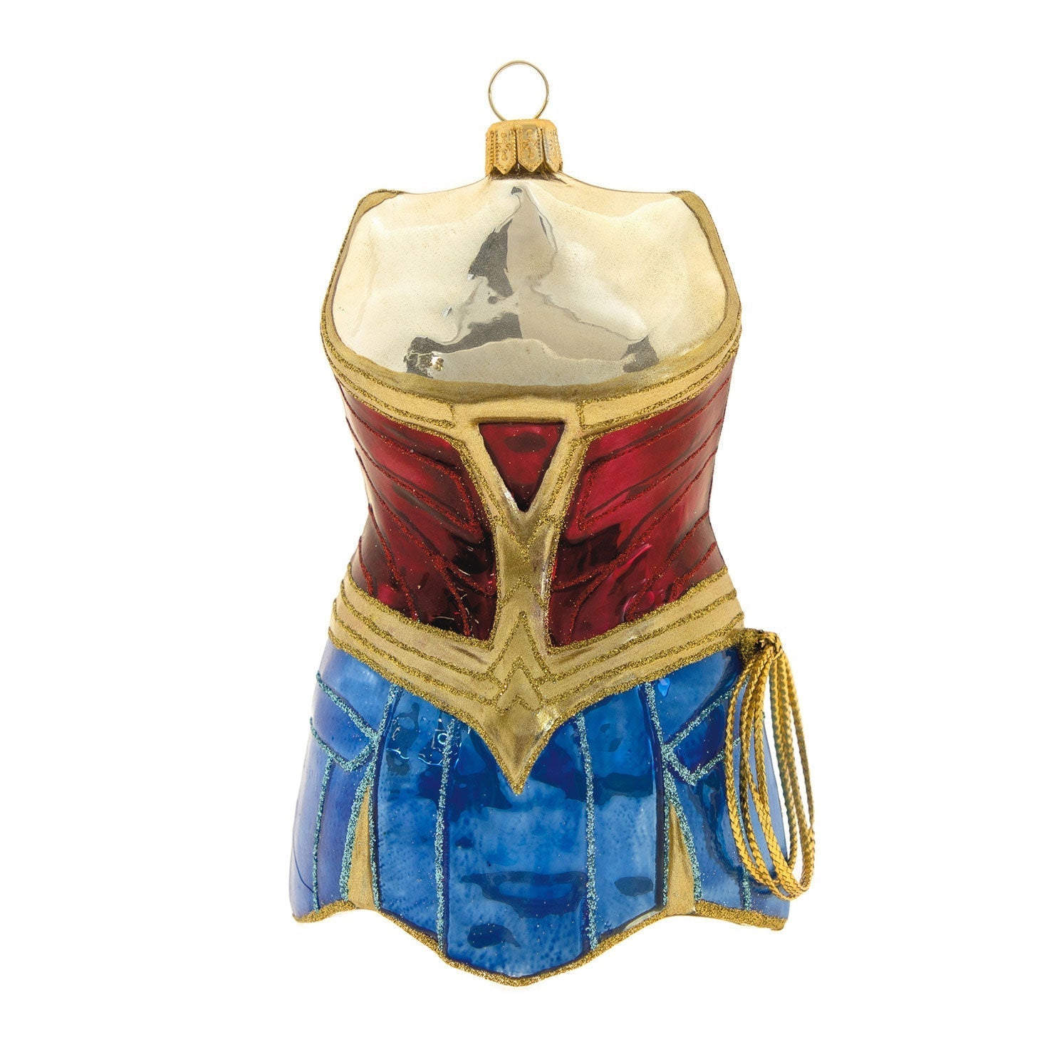 DC Wonder Woman Outfit Glass, 2023 Keepsake Ornament