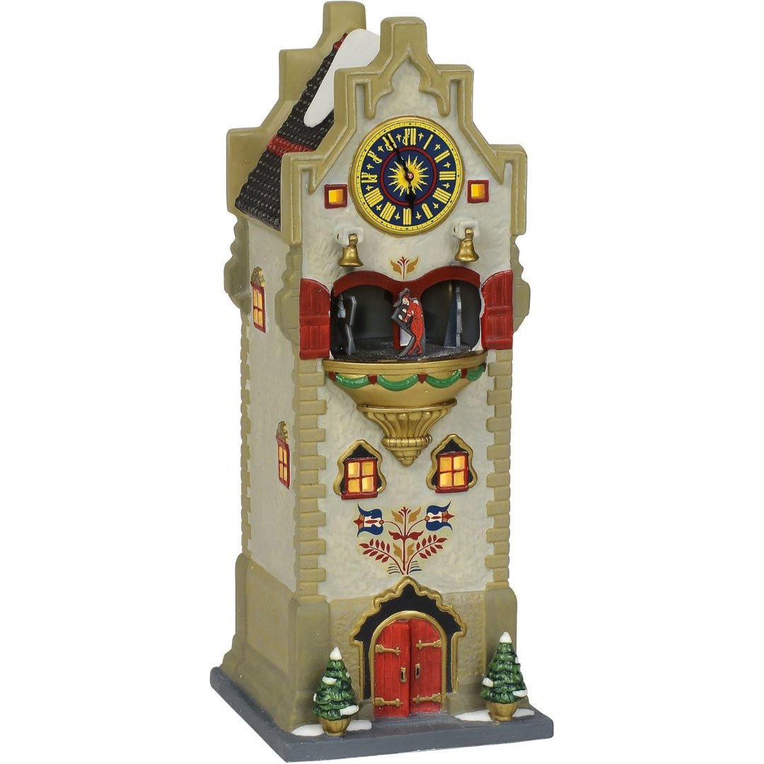 Department 56 Alpine Village Rhineland Glockenspiel Lit Animated Building, 10"