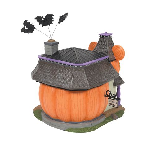 Department 56 Disney Halloween Village Mickey's Pumpkintown Haunted Manor Lit Building, 6.81"