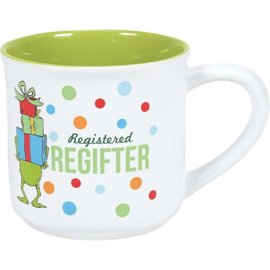 Department 56 Dr. Seuss Grinch Registered Regifter Coffee Mug, 18 oz