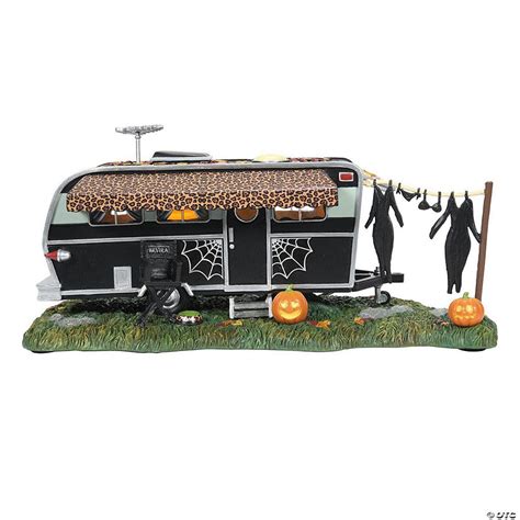 Department 56 Elvira Mistress of The Dark Village Accessories Celebrity Trailer Lit Figurine, 5"