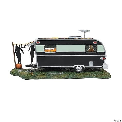 Department 56 Elvira Mistress of The Dark Village Accessories Celebrity Trailer Lit Figurine, 5"