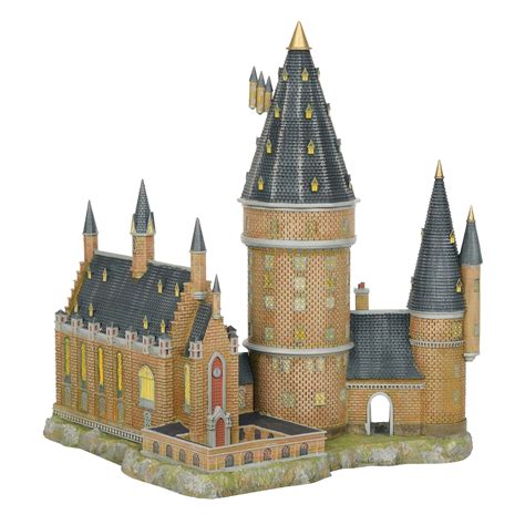 Department 56 Harry Potter Village Hogwarts Hall and Tower Lit Building