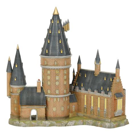 Department 56 Harry Potter Village Hogwarts Hall and Tower Lit Building