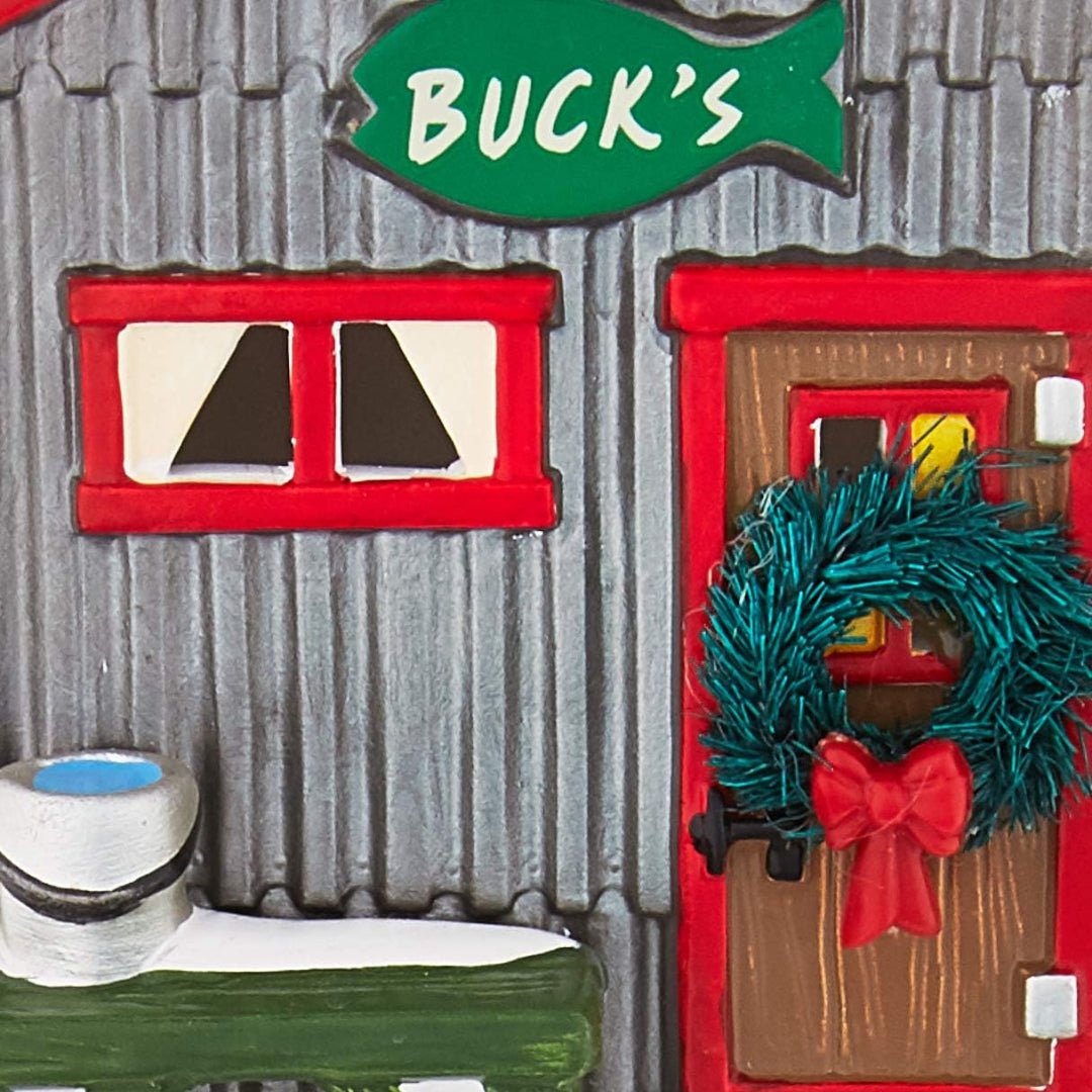Department 56 Original Snow Village Buck's Fish Shack Lit Building, 5"