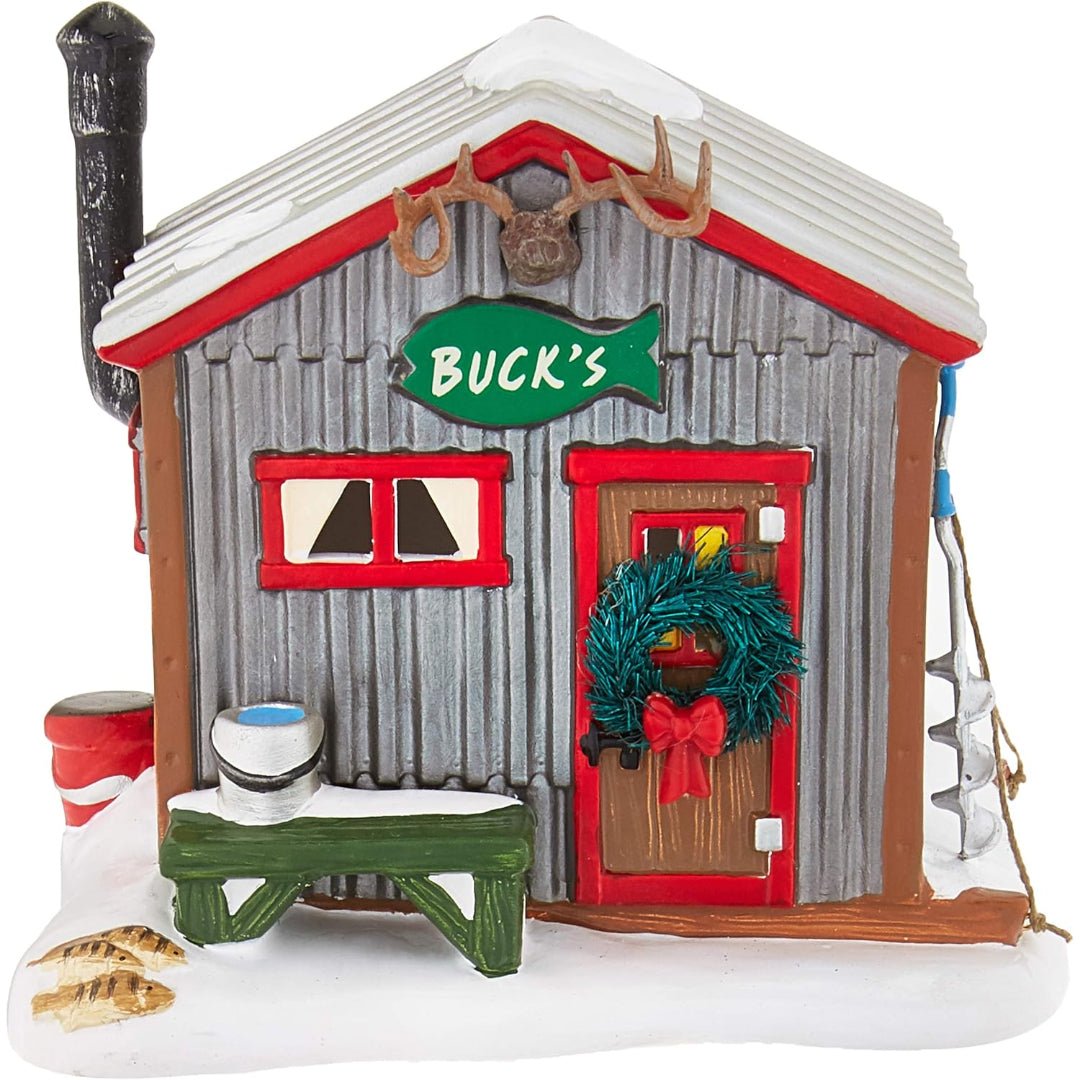 Department 56 Original Snow Village Buck's Fish Shack Lit Building, 5"