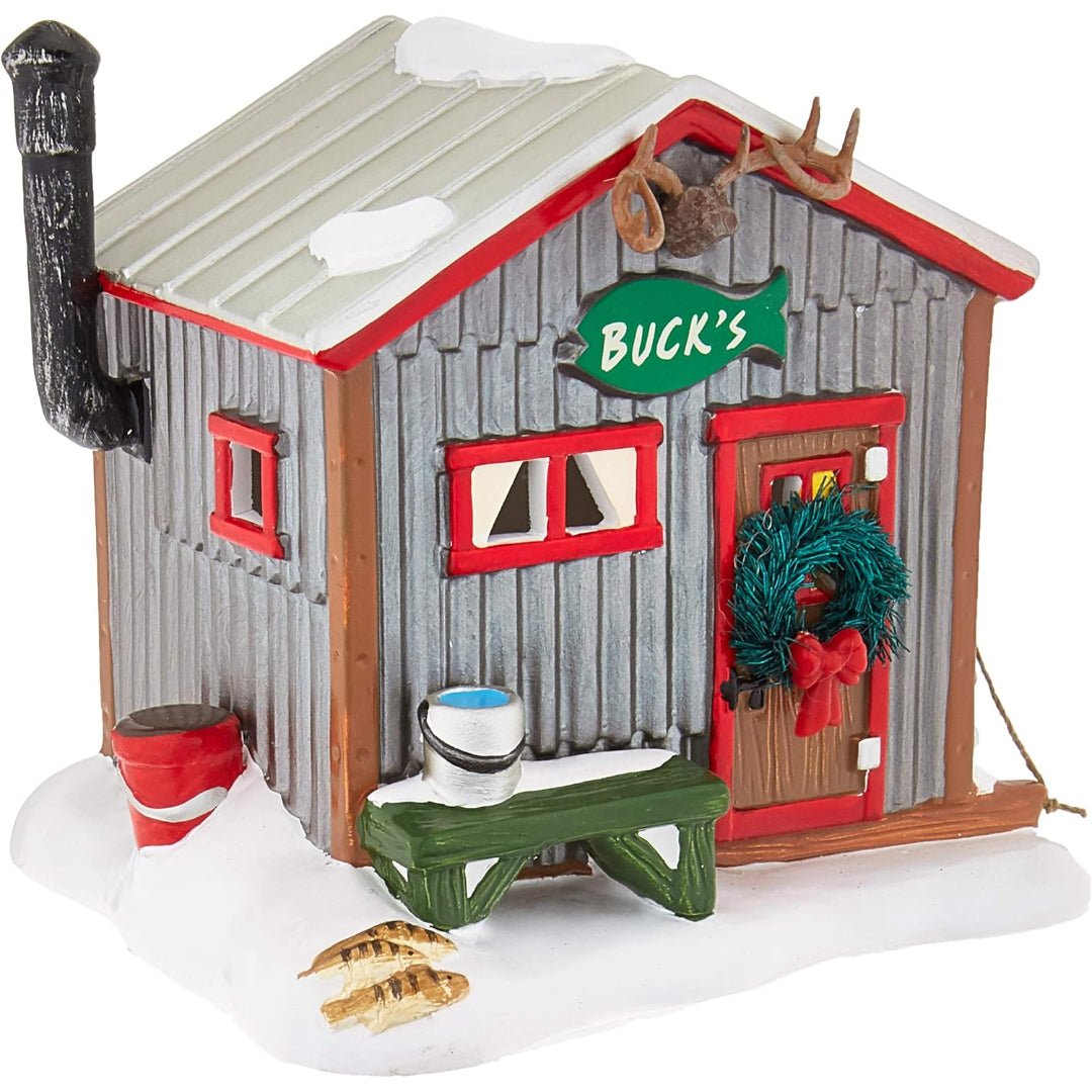 Department 56 Original Snow Village Buck's Fish Shack Lit Building, 5"