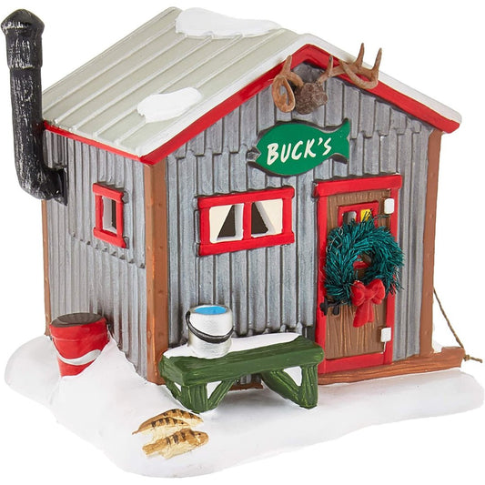 Department 56 Original Snow Village Buck's Fish Shack Lit Building, 5"