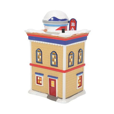 Department 56 Peanuts Village Pinecrest Barber Shop Lit Building, 7.44"