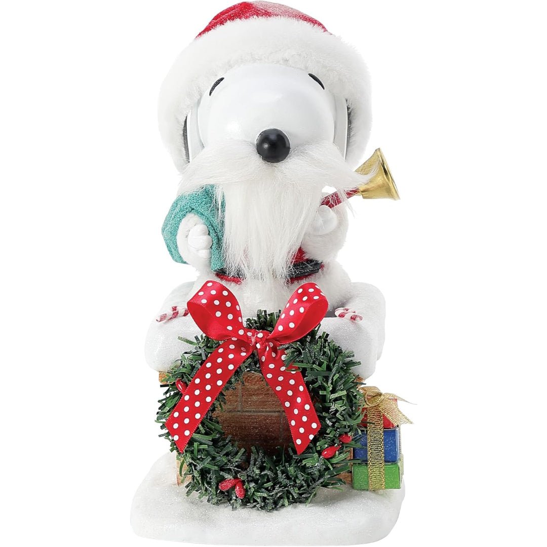 Department 56 Possible Dreams Peanuts Santa Snoopy on The Rooftop Figurine, 8"