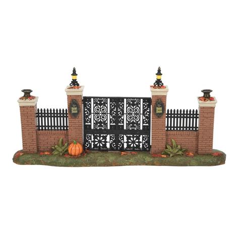 Department 56 Snow Village Halloween Accessories Disneyland The Haunted Mansion Gate Figurine