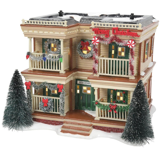 Department 56 Snow Village Holiday Apartment Flats Lit Building, 7.2 Inch