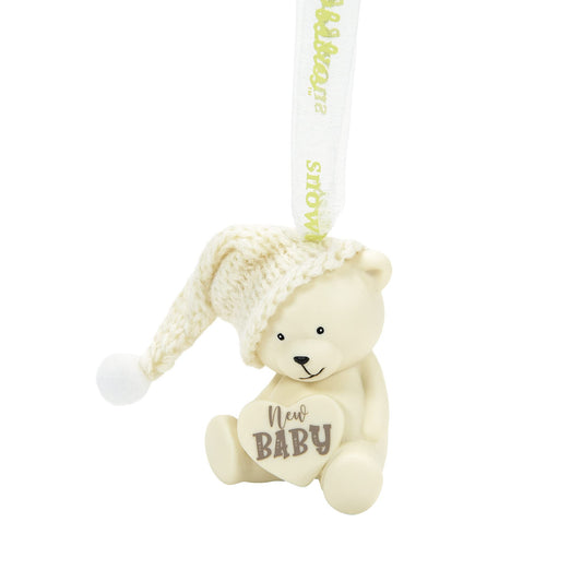 Department 56 Snowbabies Ornaments New Baby Bear Ornament, 2.36 Inch