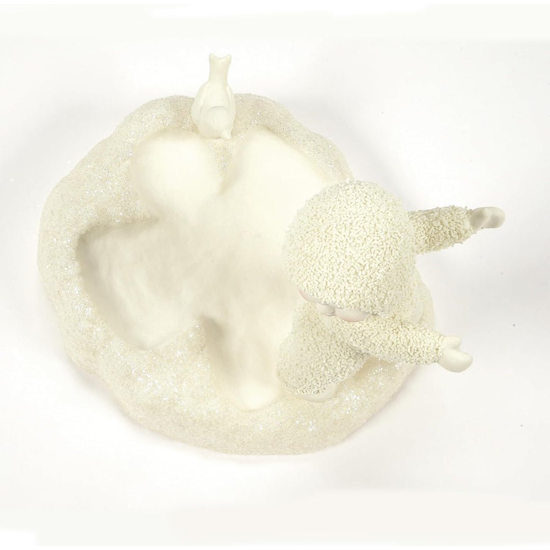 Department 56 Snowbabies Snow Fun Making a Snow Angel Figurine, 4.45"