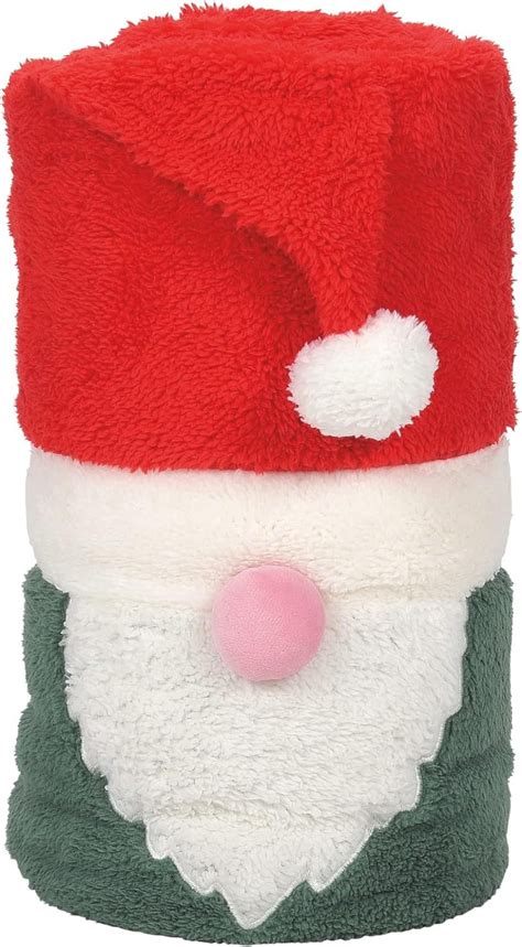 Department 56 Snowpinions Snow Throw Gnome Super Soft Fleece Blanket, 45"x60"
