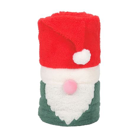 Department 56 Snowpinions Snow Throw Gnome Super Soft Fleece Blanket, 45"x60"