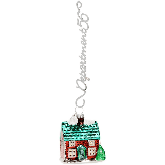 Department 56 Village Mercury Glass Salt Box House Ornament