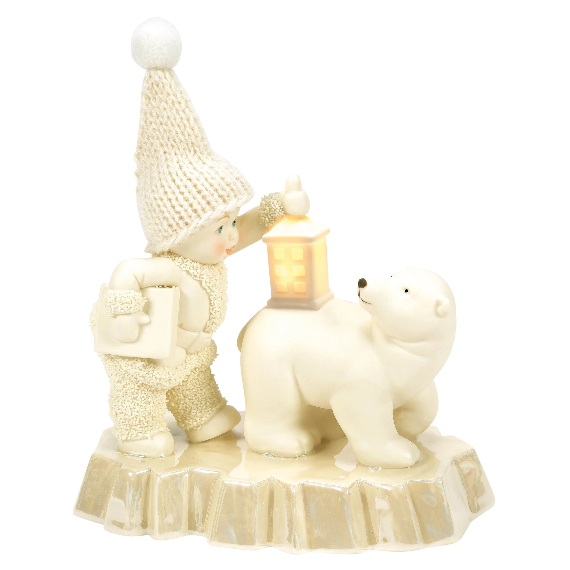 Dept. 56 Snowbabies Classic Snowbabies Polar Illumination Figurine, 5.9"