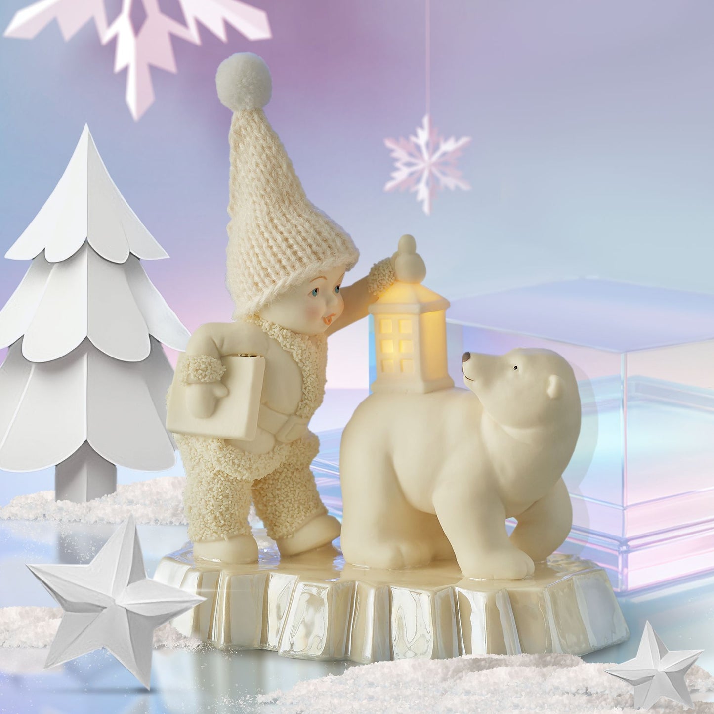 Dept. 56 Snowbabies Classic Snowbabies Polar Illumination Figurine, 5.9"
