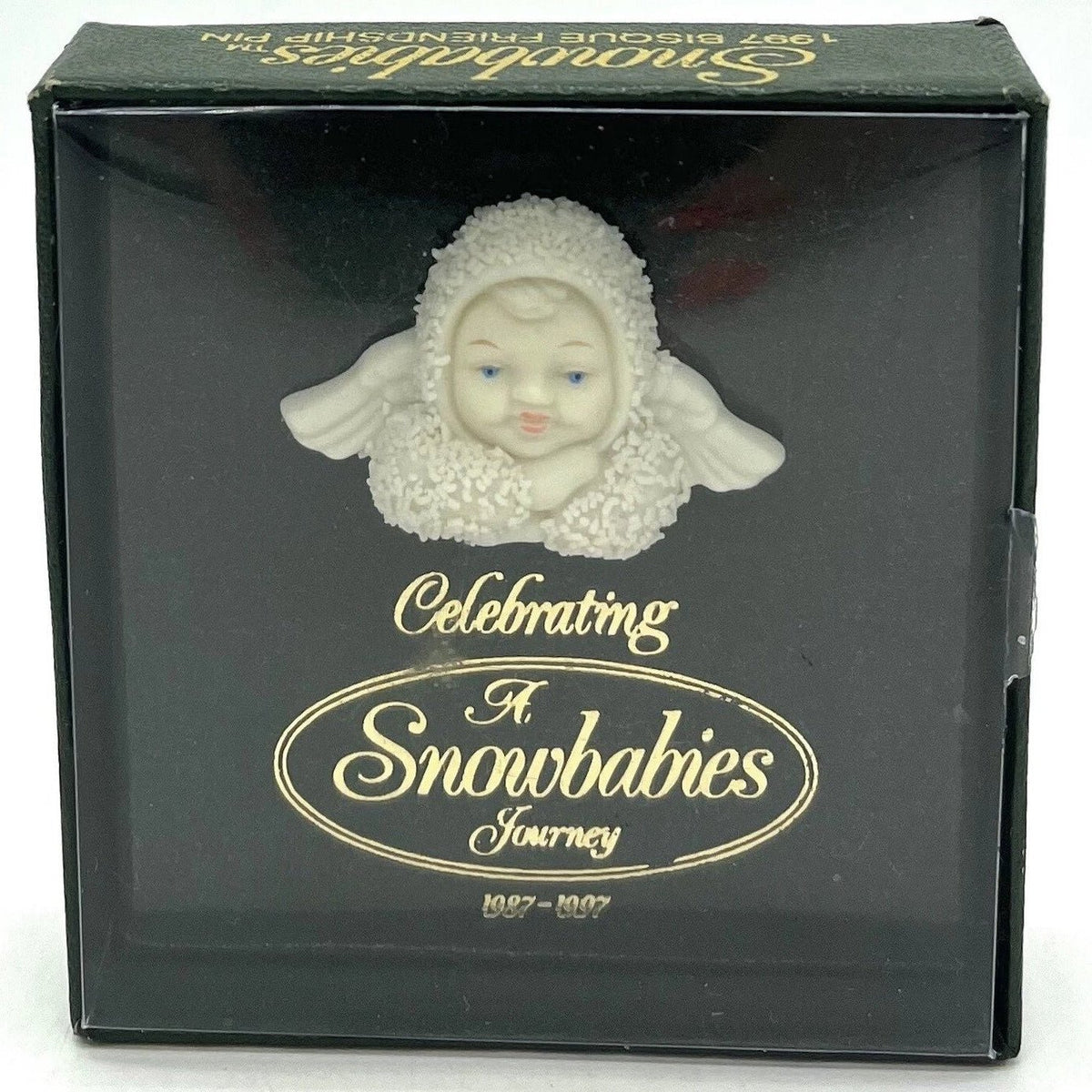Dept 56 Snowbabies Friendship Pin 68849 Celebrating Journey 1997 Brooch Vintage