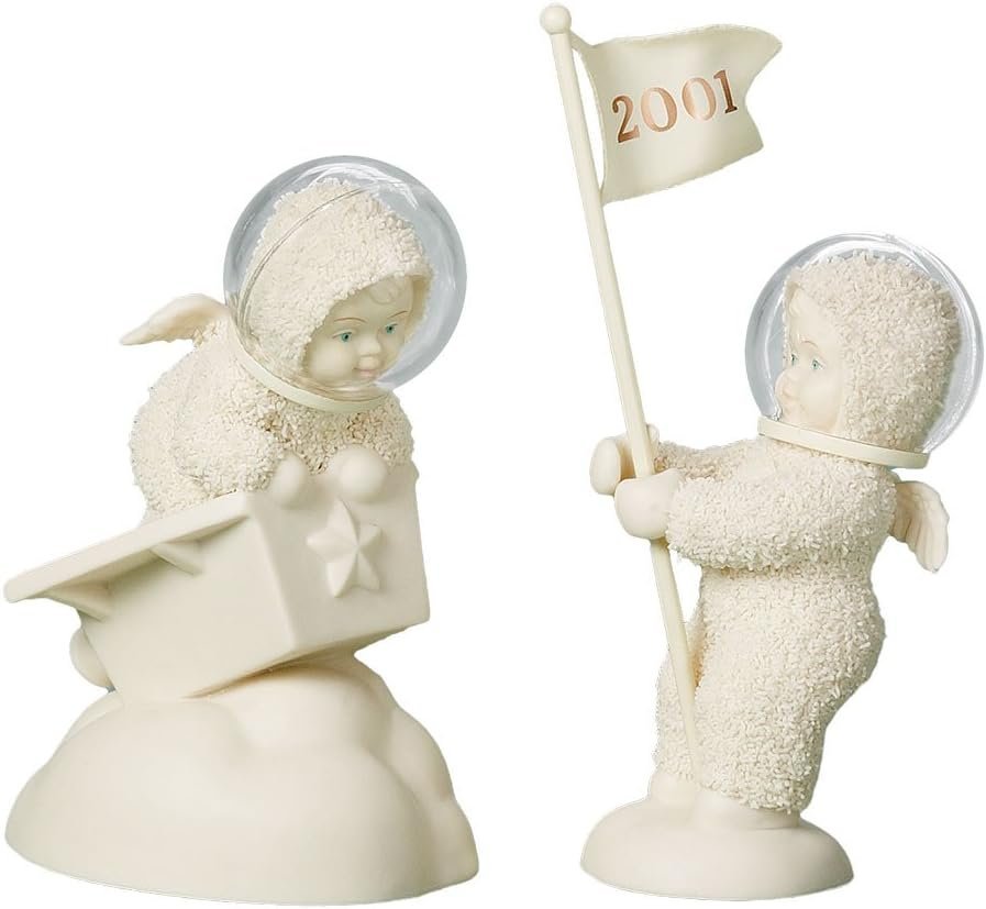 Dept 56 Snowbabies To The Moon And Beyond Figurine 69078 Vintage 2001 Boxed