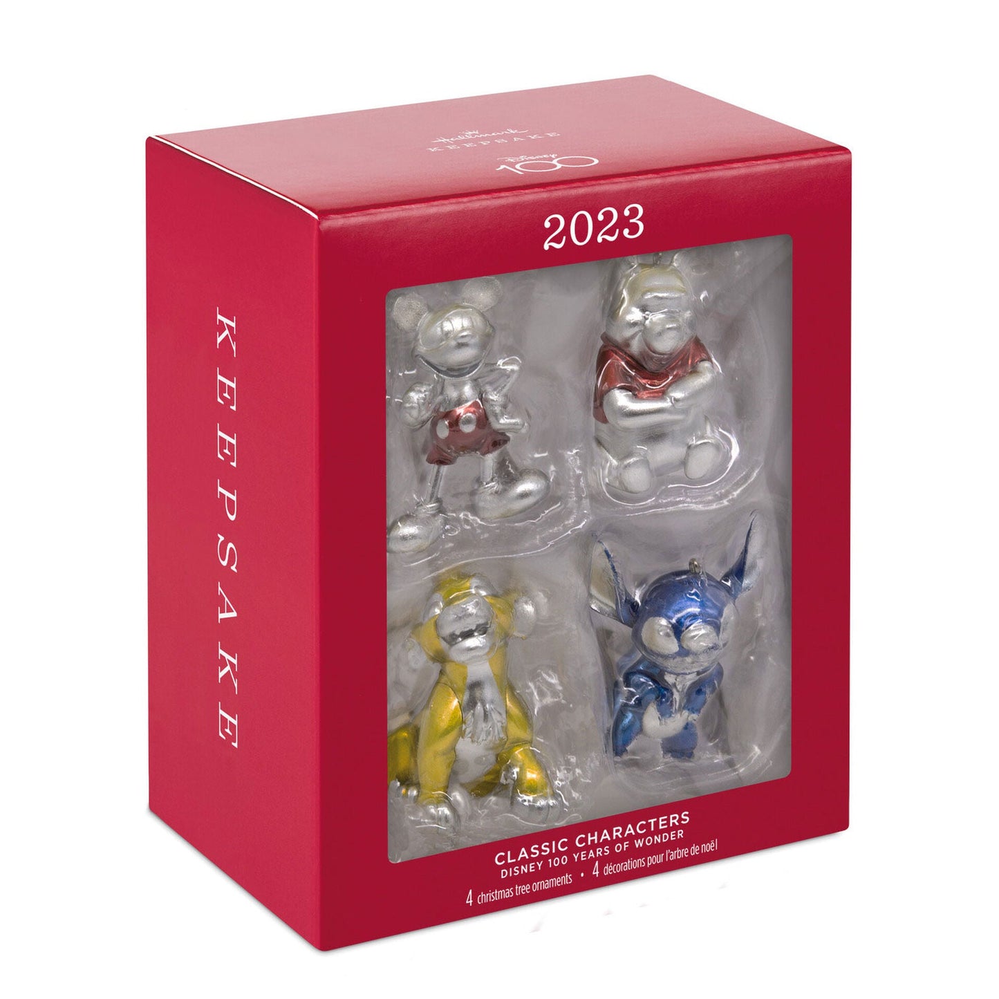 Disney 100 Years of Wonder Classic Characters, 2023 Keepsake Ornaments, Set of 4