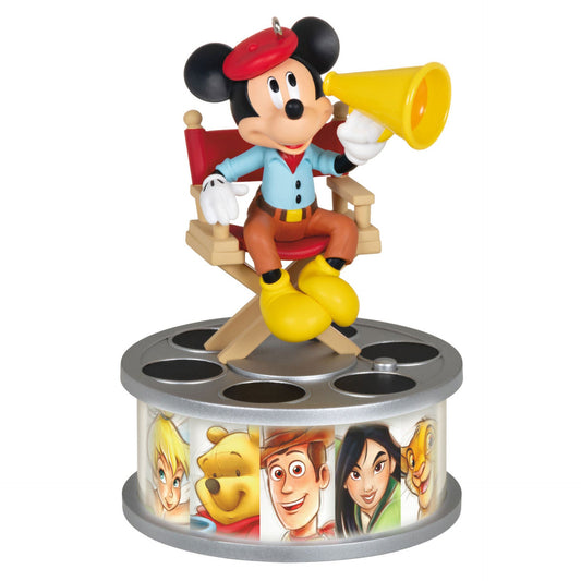 Disney 100 Years of Wonder Director Mickey Mouse, 2023 Keepsake Ornament With Light and Sound