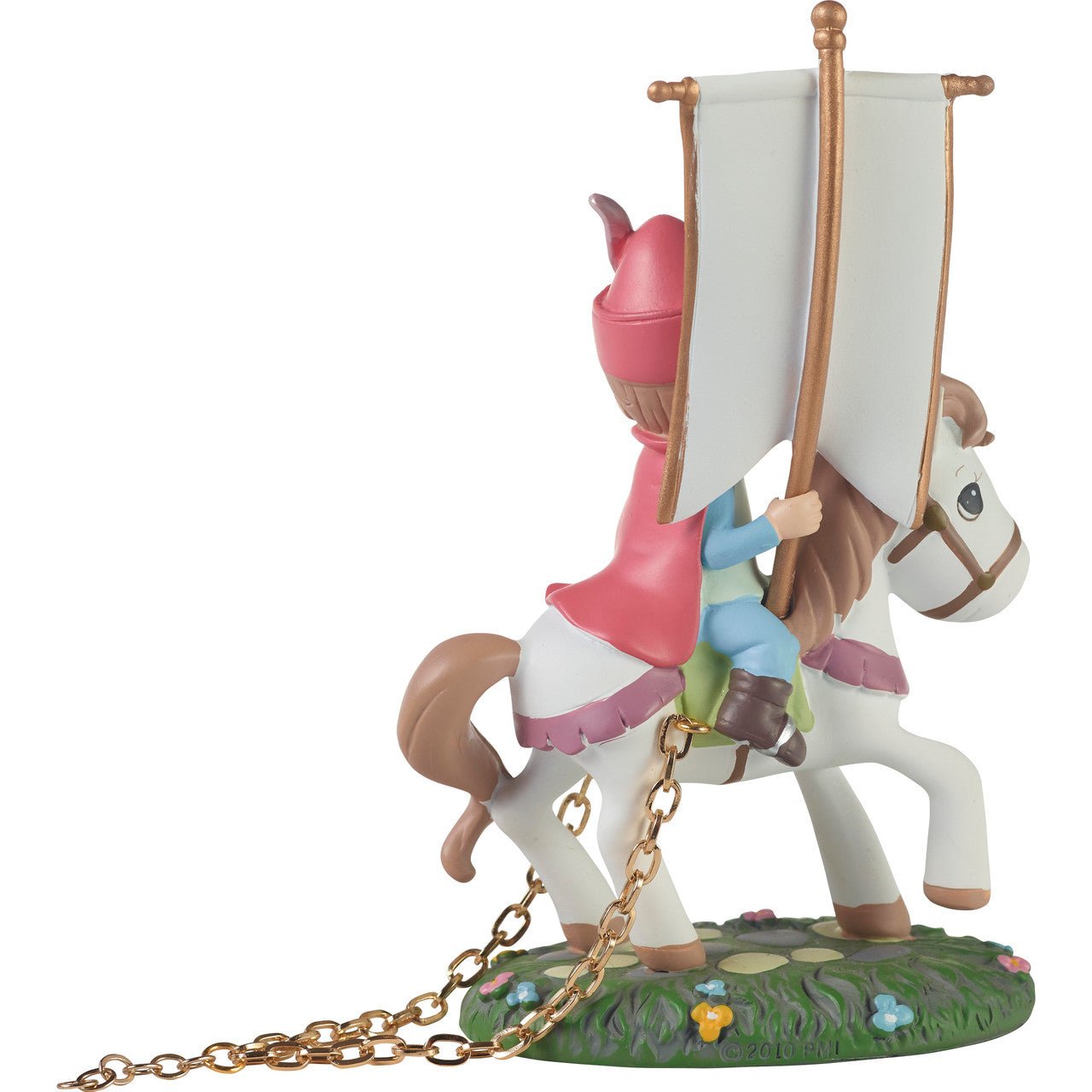 Disney Birthday Parade Prince Phillip On Horse With Banner Figurine