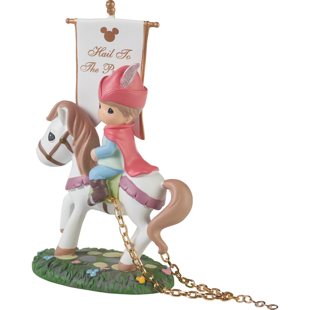 Disney Birthday Parade Prince Phillip On Horse With Banner Figurine