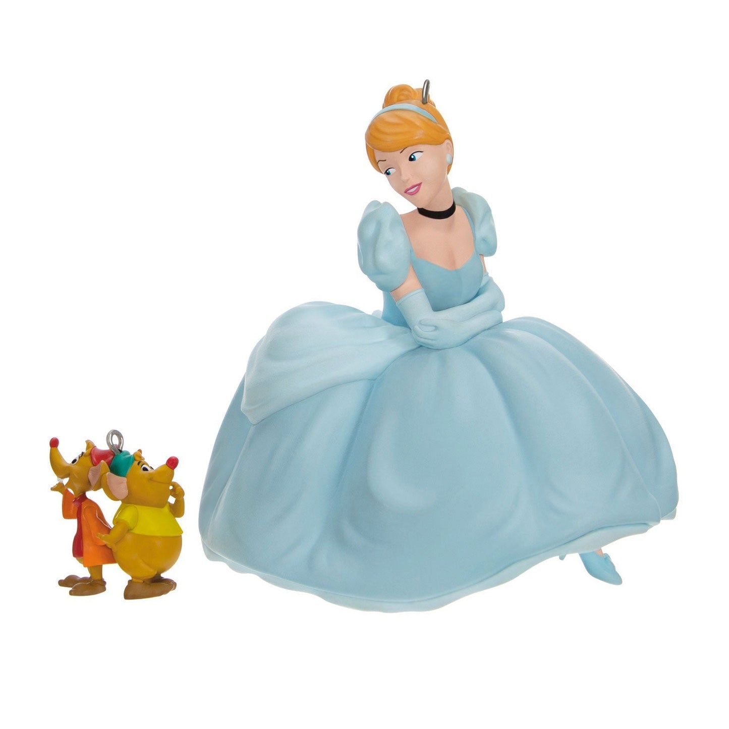 Disney Cinderella Jaq and Gus Love Cinderelly Christmas, 2023 Keepsake Ornaments, Set of 2